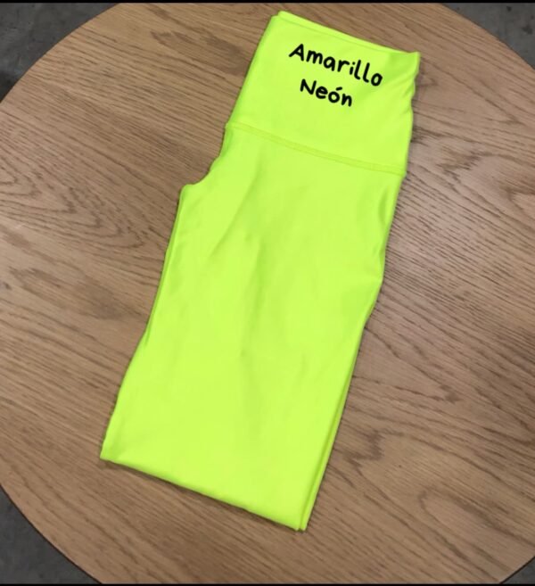 LEGGINGS AMARILLO NEON METALIZADO T.UNICA - Image 5