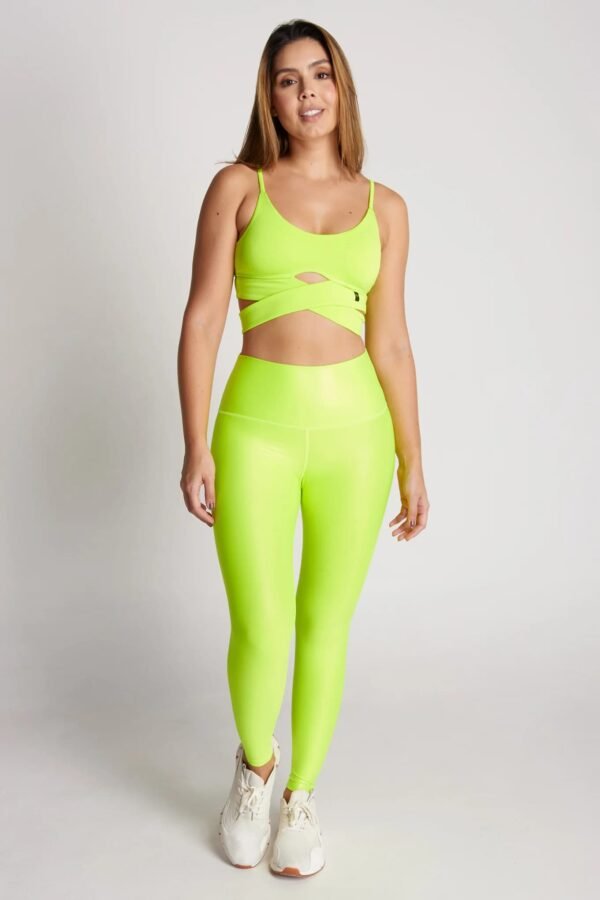 LEGGINGS AMARILLO NEON METALIZADO T.UNICA - Image 2