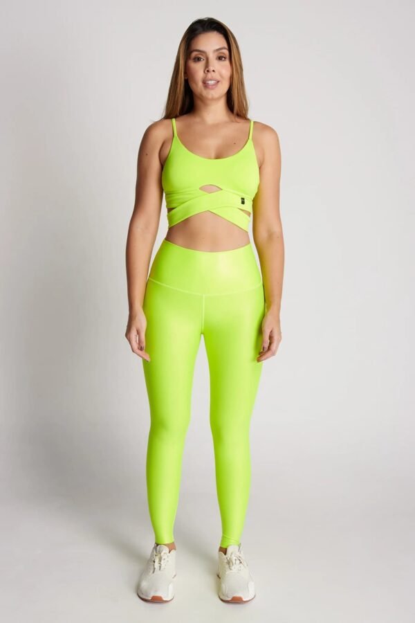 LEGGINGS AMARILLO NEON METALIZADO T.UNICA