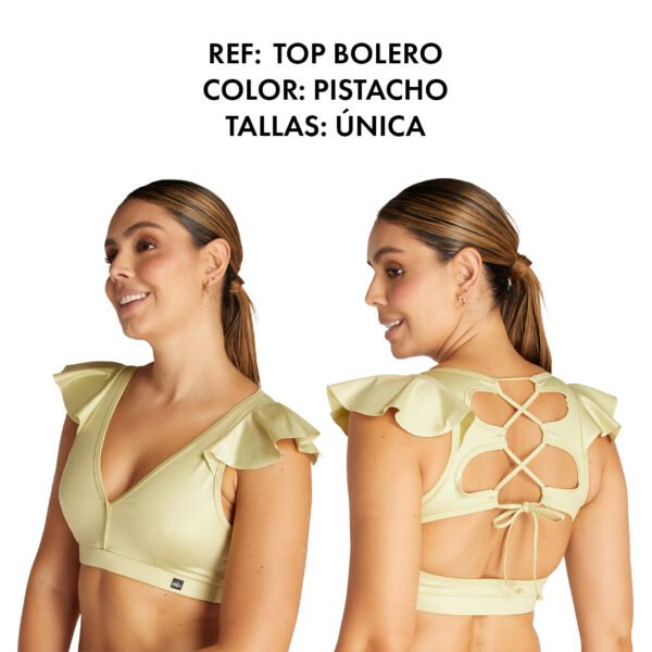 TOP BOLERO PISTACHO
