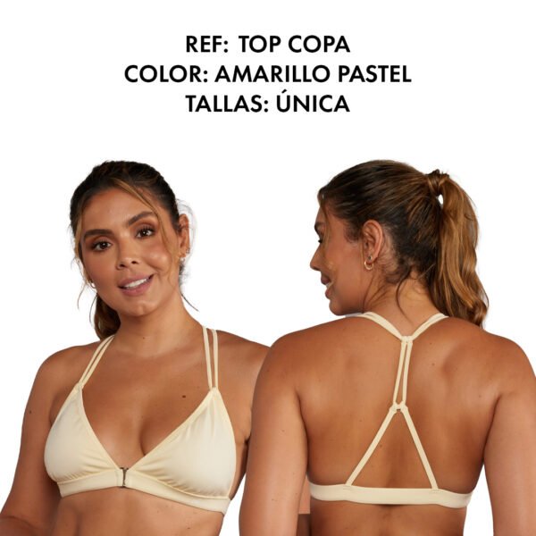TOP COPA AMARILLO PASTEL