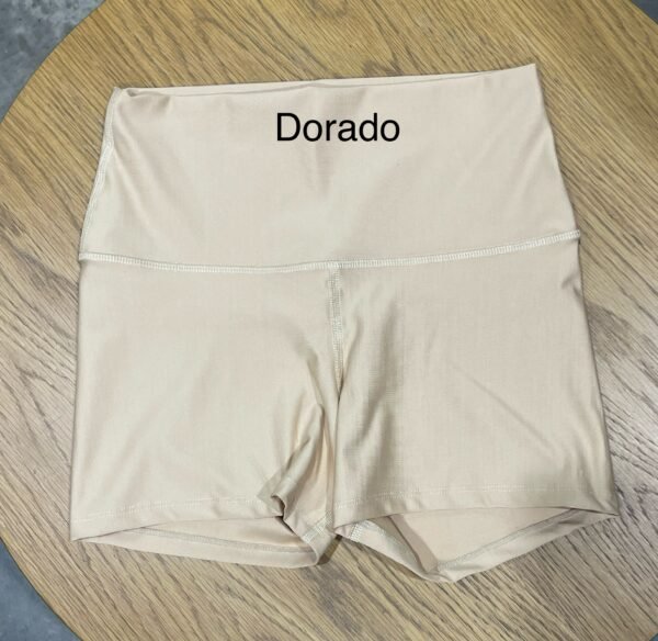 MINI SHORT DORADO MATTE T.UNICA