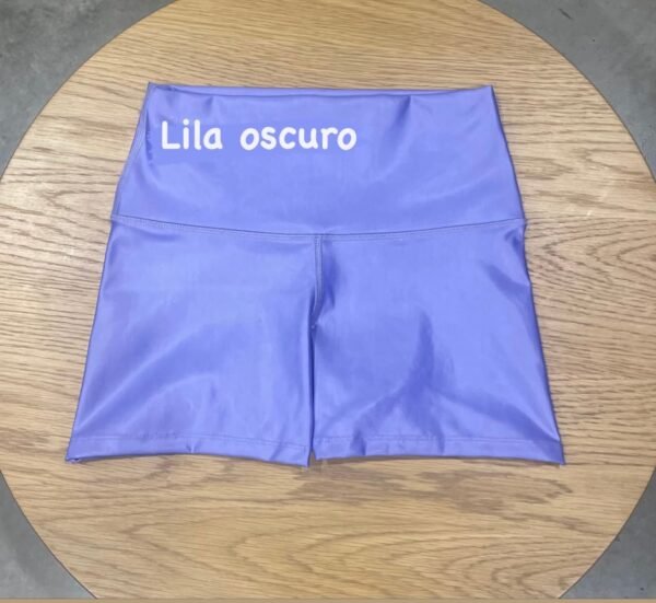 MINI SHORT LILA OSCURO METALIZADO T.UNICA