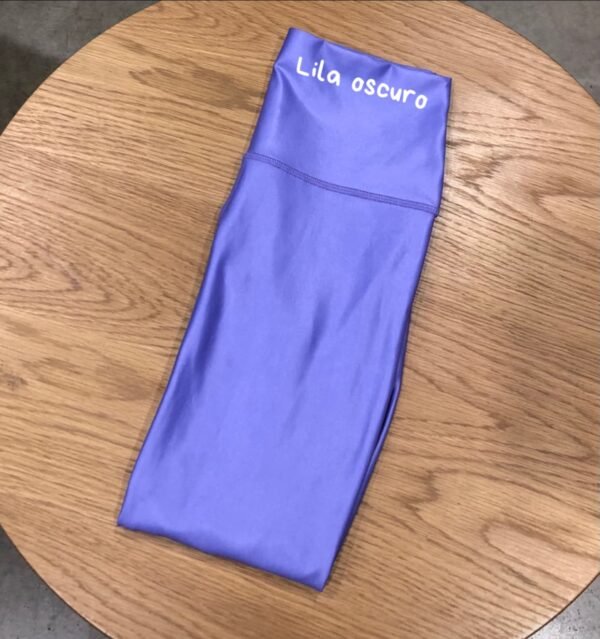 LEGGINGS LILA OSCURO METALIZADO