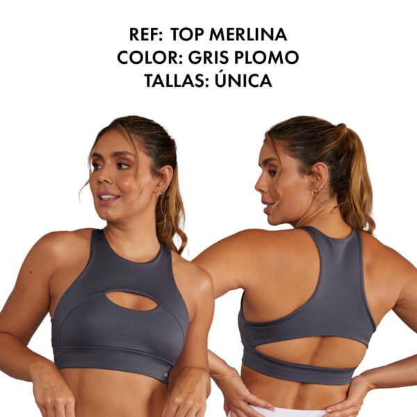 TOP MERLINA GRIS PLOMO