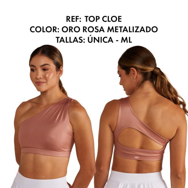TOP CLOE ORO ROSA METALIZADO - Image 6
