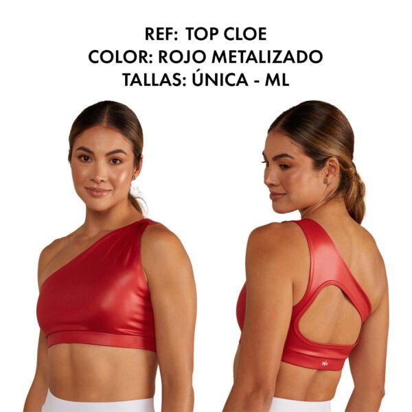 TOP CLOE ROJO METALIZADO - Image 6