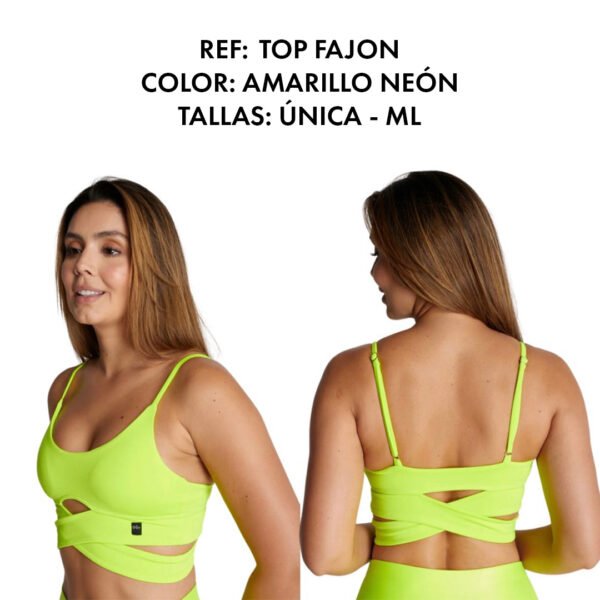 TOP FAJON AMARILLO NEÓN - Image 2