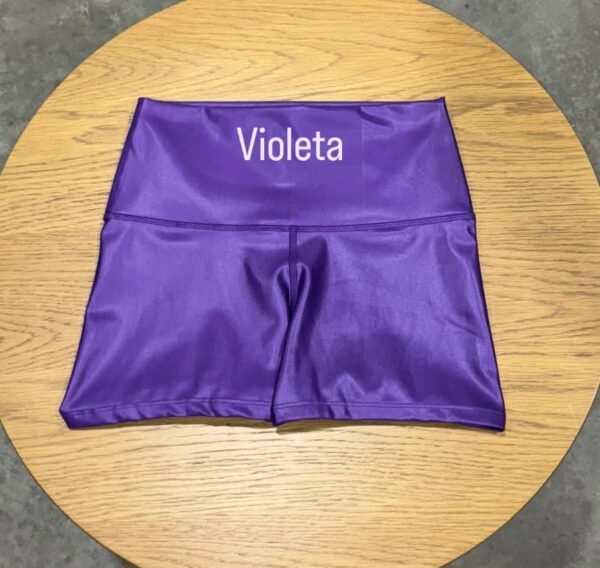 MINI SHORT VIOLETA METALIZADO T.UNICA